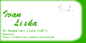 ivan liska business card